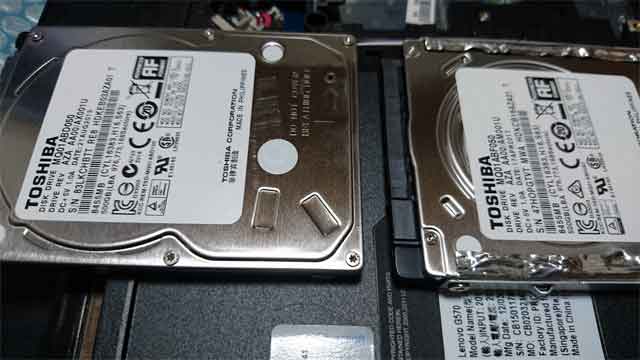 福岡市東区: ハードディスク故障／交換 - ノートパソコンHDD修理の画像