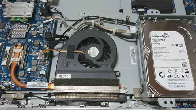 故障した一体型パソコンのハードディスク交換-福岡市東区