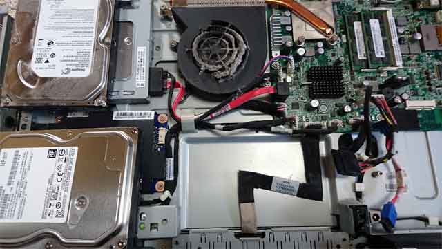 福岡県糟屋郡須恵町 故障した一体型パソコンのハードディスク交換