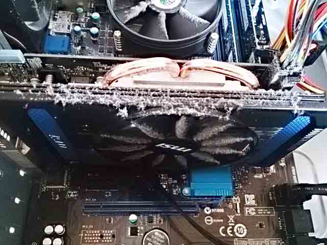 PC内のクリーニング事例1の画像
